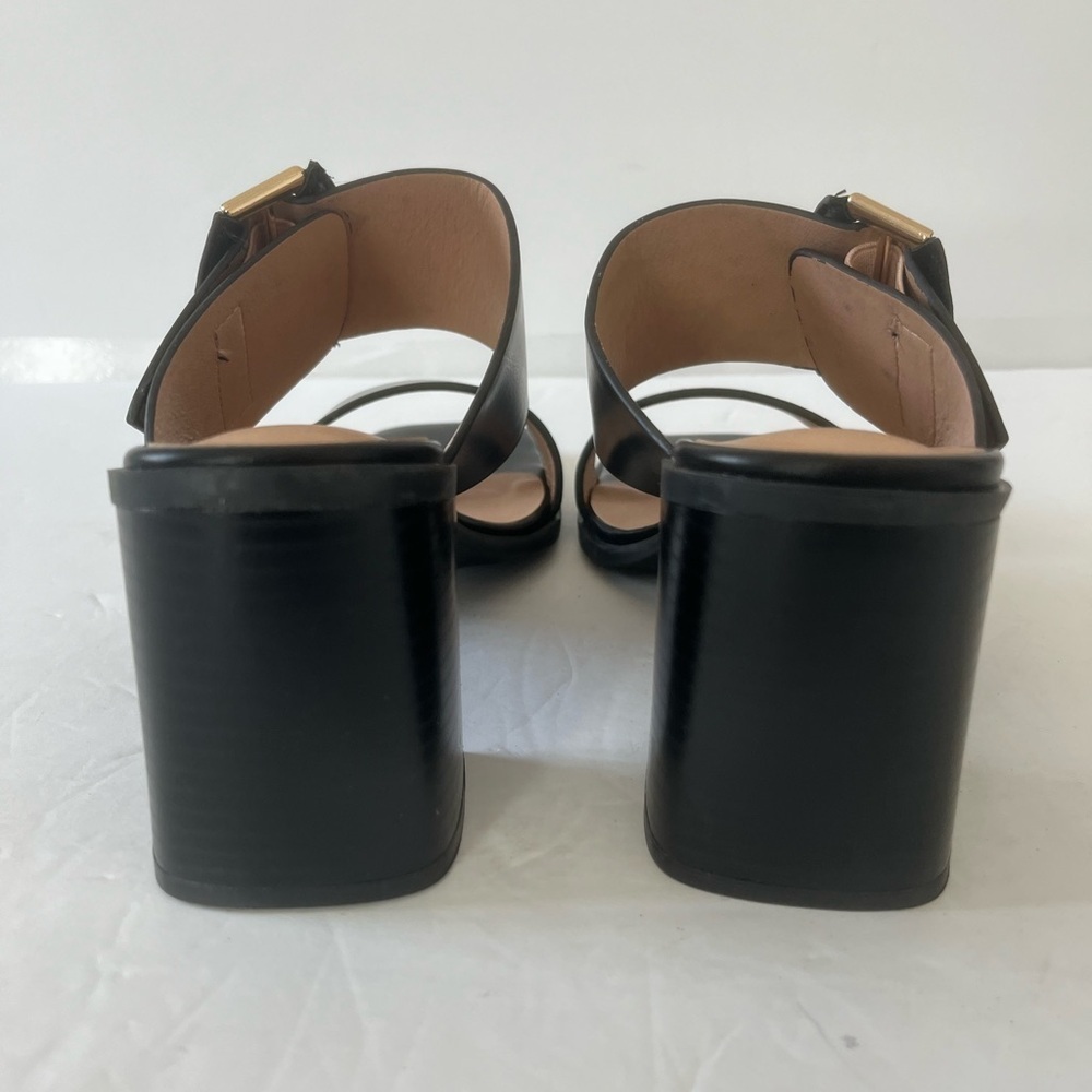 Journee Collection Women’s Junie Black Block Heel Sandals Shoes Size 9.5 NIB - Picture 11 of 13
